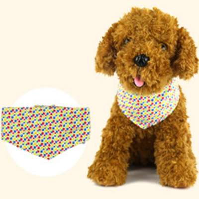 2020 Hot Sale Wholesale Custom Logo Adjustable And Washable Dog Bandanas Triangle Head Pet Scarfs For Dog